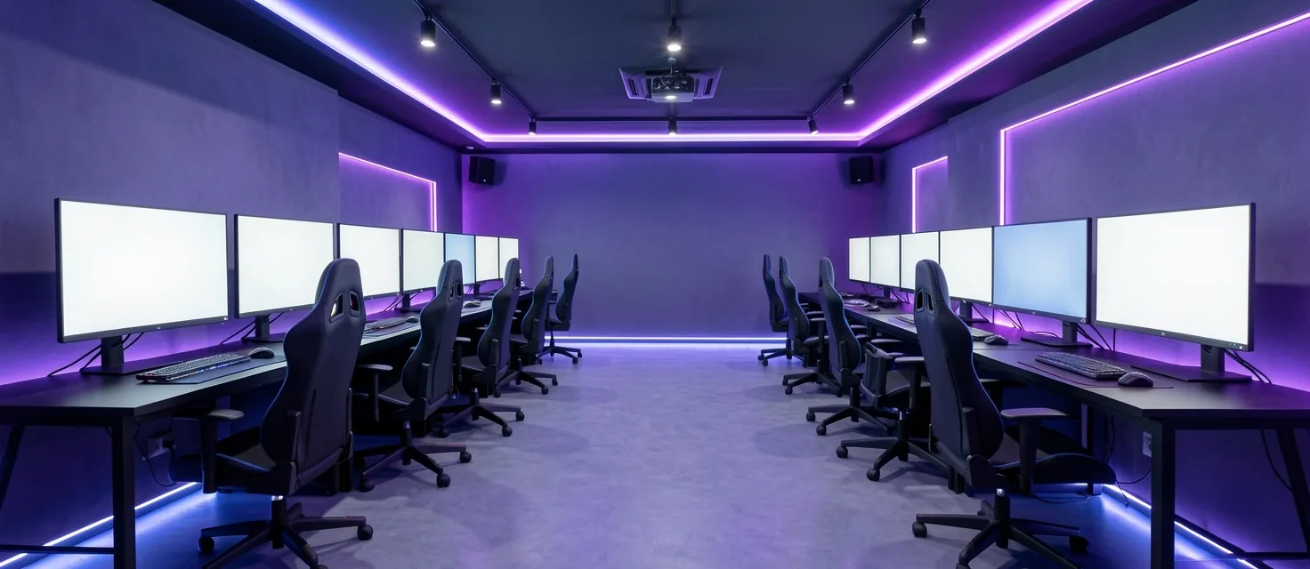 Sala VIP configurada para entrenamiento de equipo